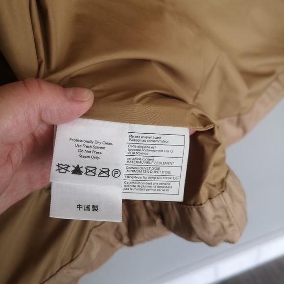 Eddie Bauer Original Quilted Goose Down Puffer Vest Fur Trim Gold Womens… - Picture 16 of 16